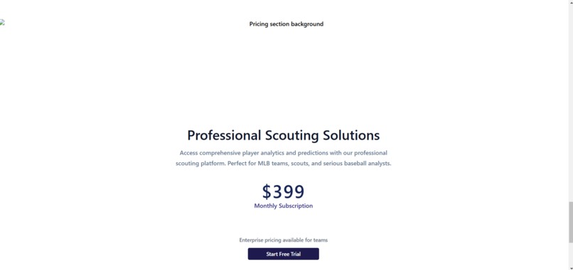 Prospect Prediction platform – screenshot 1