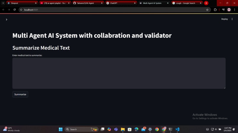 AI-Powered Medical Text Processing Agent – screenshot 1