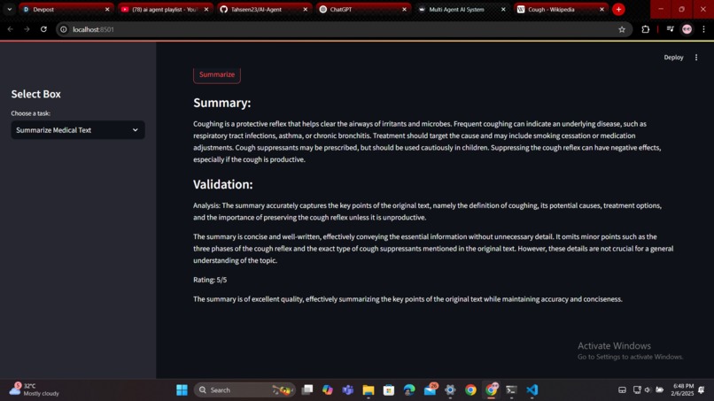 AI-Powered Medical Text Processing Agent – screenshot 3