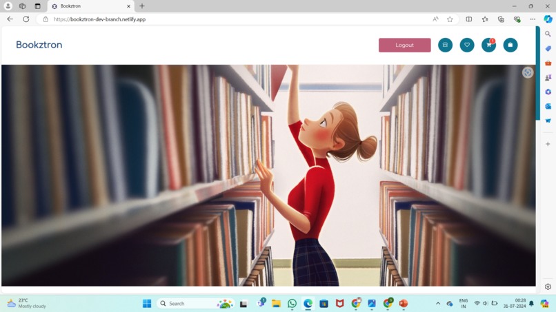 Book Store Application – screenshot 1