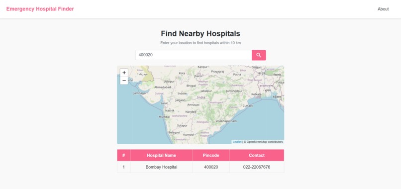 Hospital Finder – screenshot 1