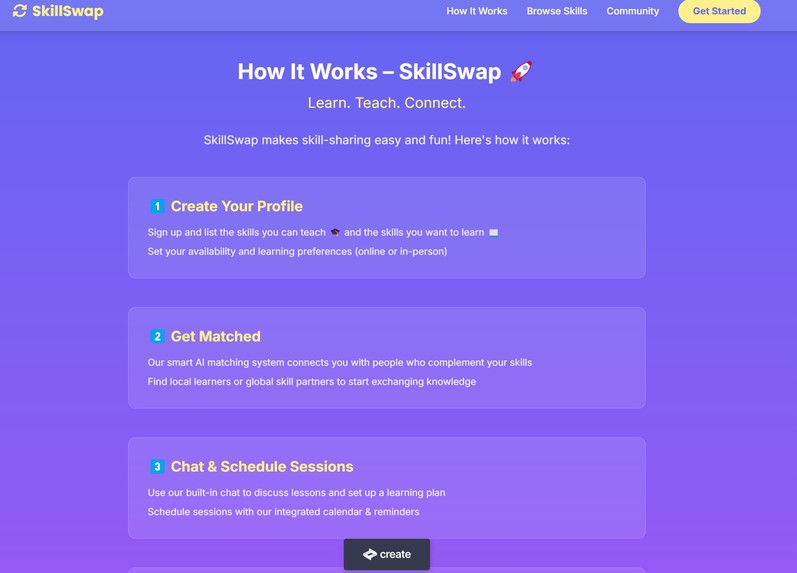 SkillSwap – screenshot 1