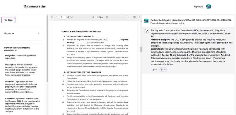Contract suite – screenshot 4