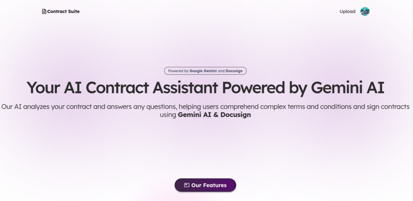 Contract suite – screenshot 1