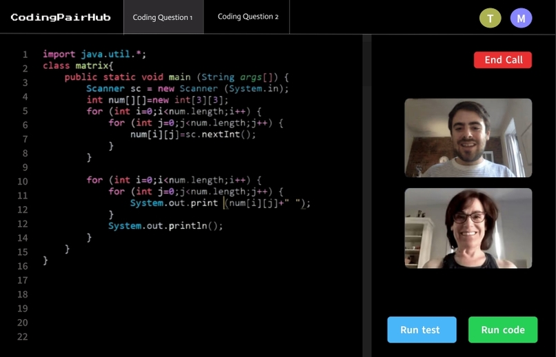 CodingPairHub – screenshot 2