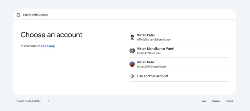 FaceWay – screenshot 1