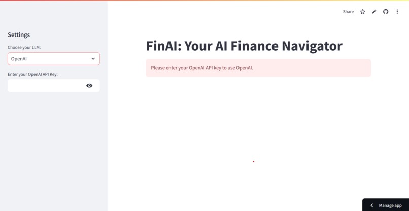 FinAI: Your AI Finance Navigator – screenshot 3