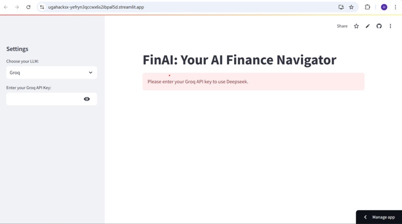 FinAI: Your AI Finance Navigator – screenshot 4