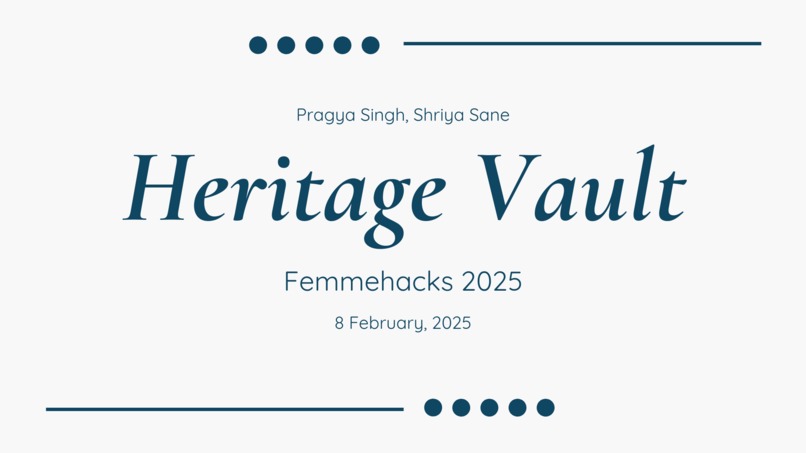 Heritage Vault – screenshot 1