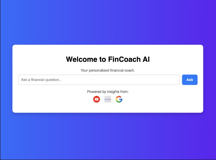 FinCoach AI – screenshot 1