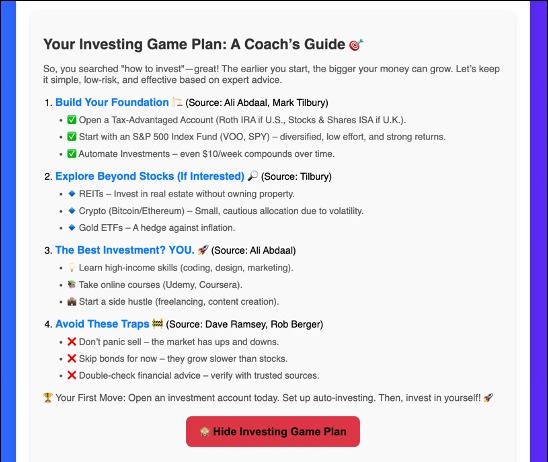 FinCoach AI – screenshot 3