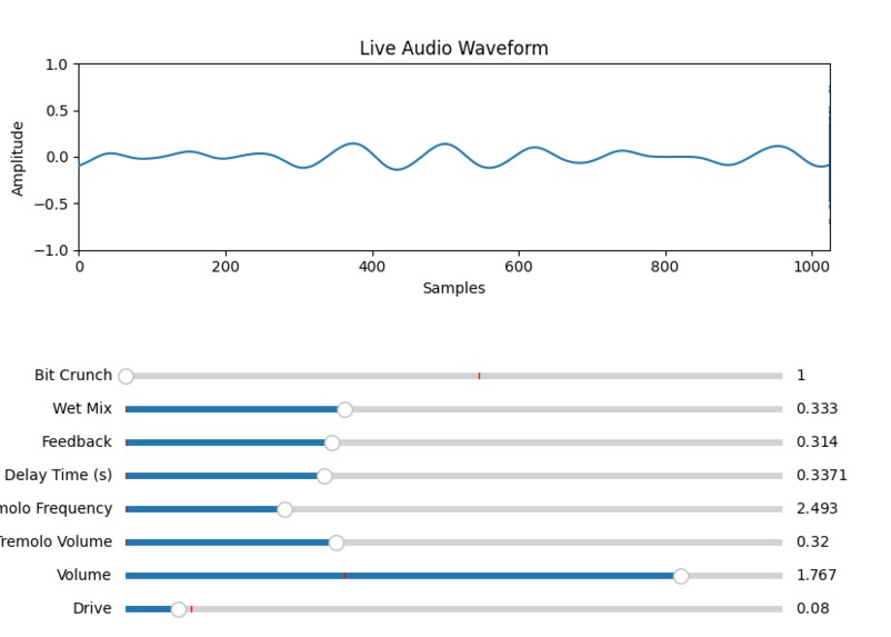 Python Guitar Pedal – screenshot 1