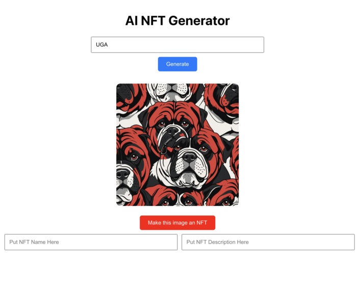 AI NFT Generator – screenshot 1