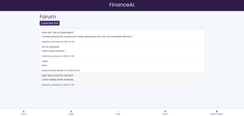 FinanceAL – screenshot 3