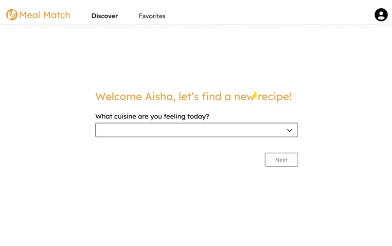 MealMatch – screenshot 1