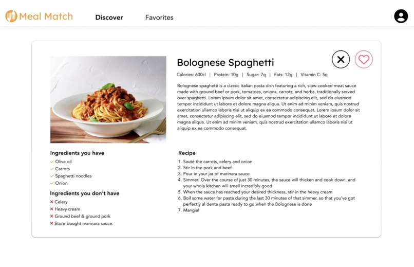 MealMatch – screenshot 6