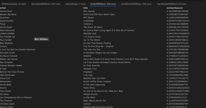MusicMatch – screenshot 2