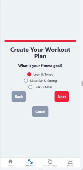Fitness App – screenshot 6