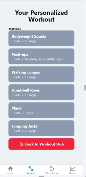 Fitness App – screenshot 9
