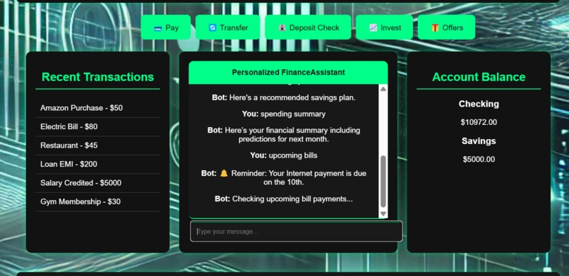 Personized FinanceAssistant – screenshot 2