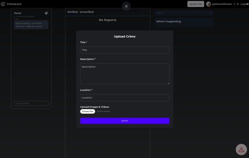 CrimeLens – screenshot 1