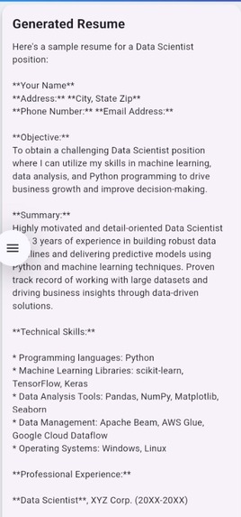 ResuMatch – screenshot 2