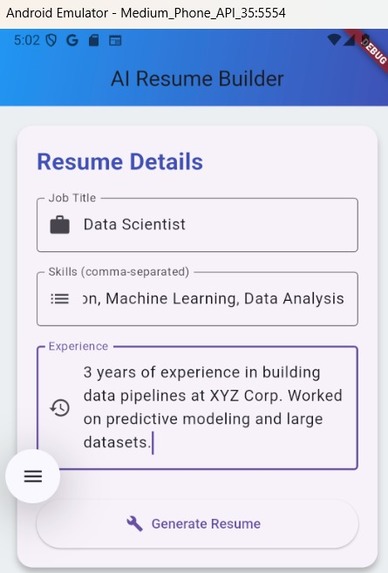 ResuMatch – screenshot 1