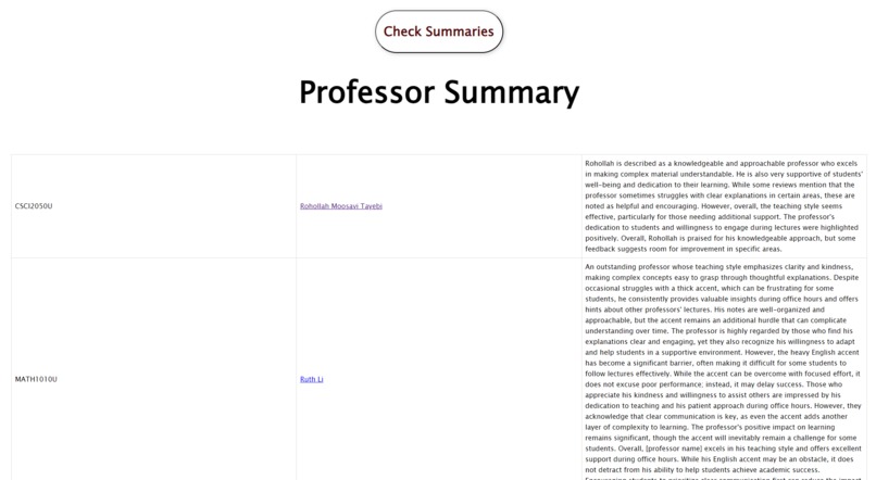 Course Scheduler – screenshot 1