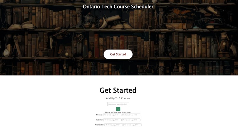 Course Scheduler – screenshot 2
