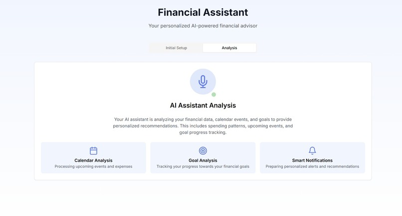 Financial Assistant App – screenshot 1