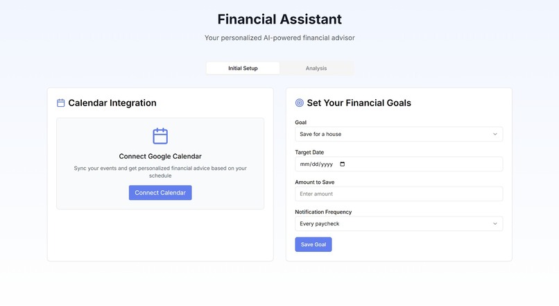Financial Assistant App – screenshot 2