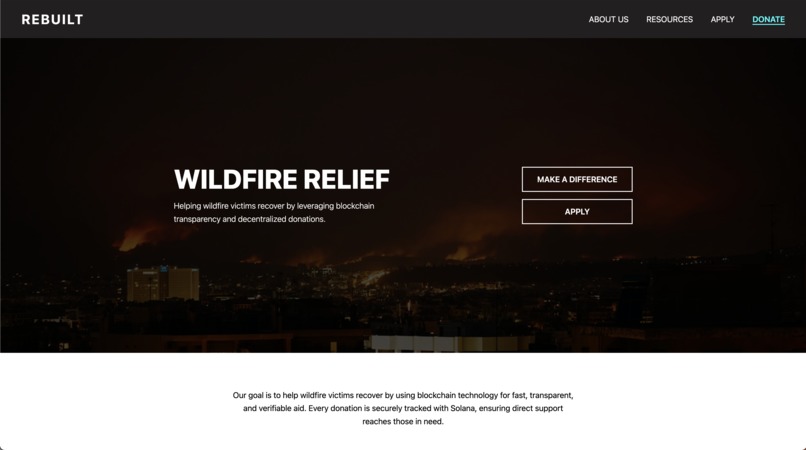 REBUILDFUND – screenshot 1
