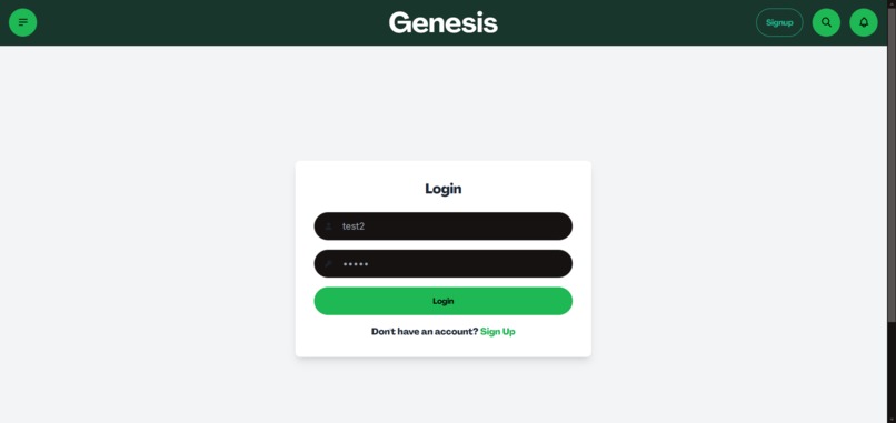 Genesis – screenshot 1
