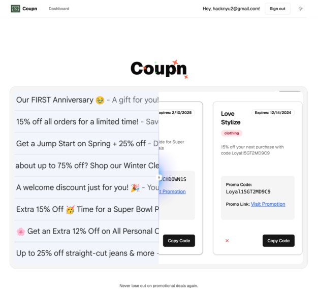 Coupn – screenshot 2