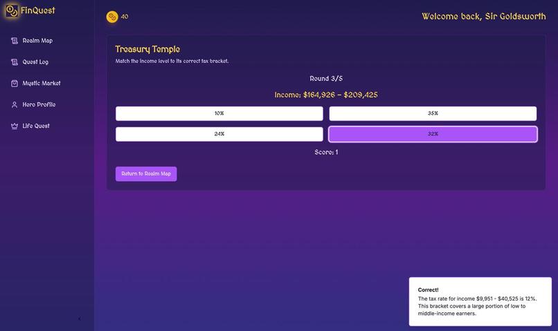 FinQuest – screenshot 1
