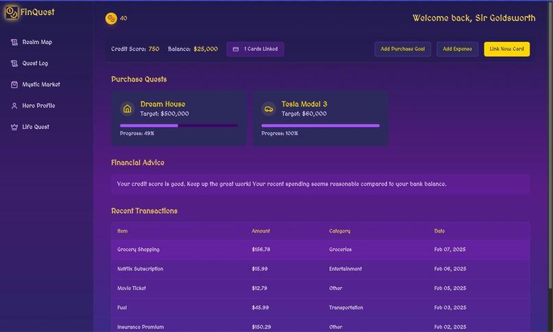 FinQuest – screenshot 2