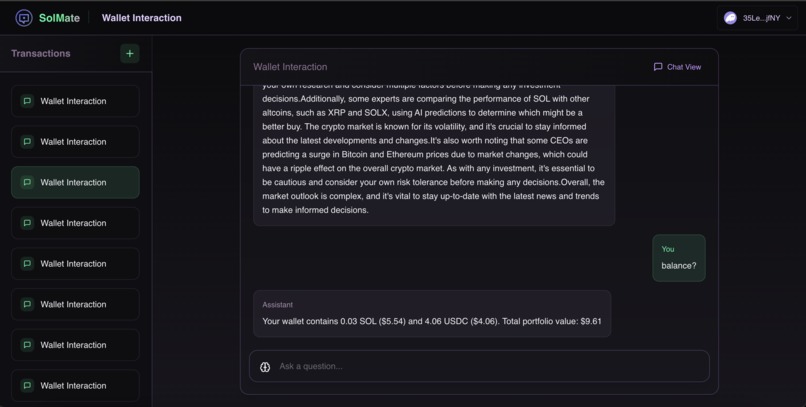 SolMate – screenshot 2