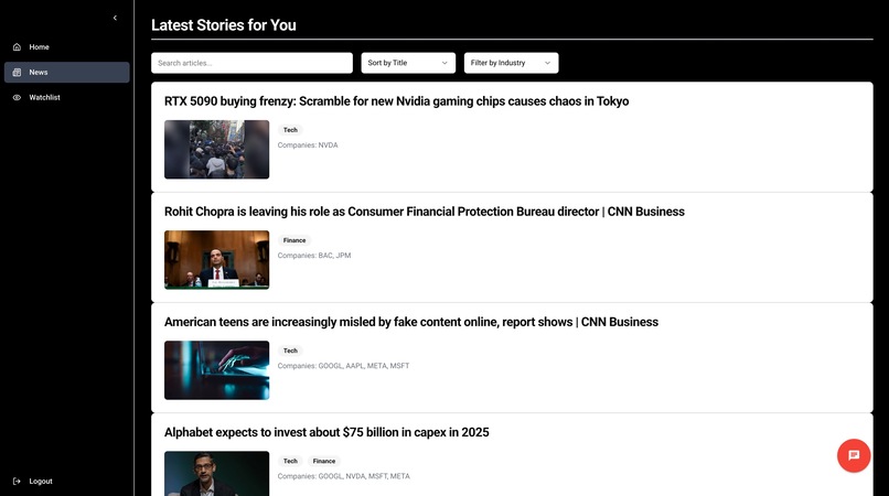 PortfolioPulse – screenshot 1