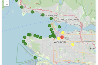 Vancouver Beaches E. Coli Tracker