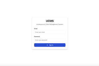 UCMS - Underground Cities Management System