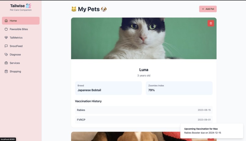 TailWise – screenshot 1