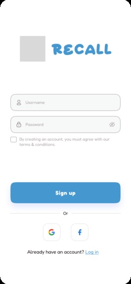 Recall – screenshot 2