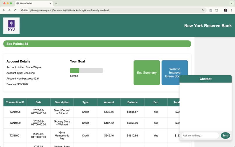 Green Wallet – Turn Eco-Friendly Spending into Real Rewards – screenshot 3