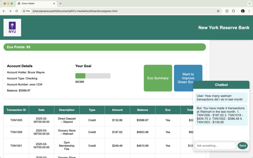 Green Wallet – Turn Eco-Friendly Spending into Real Rewards – screenshot 6