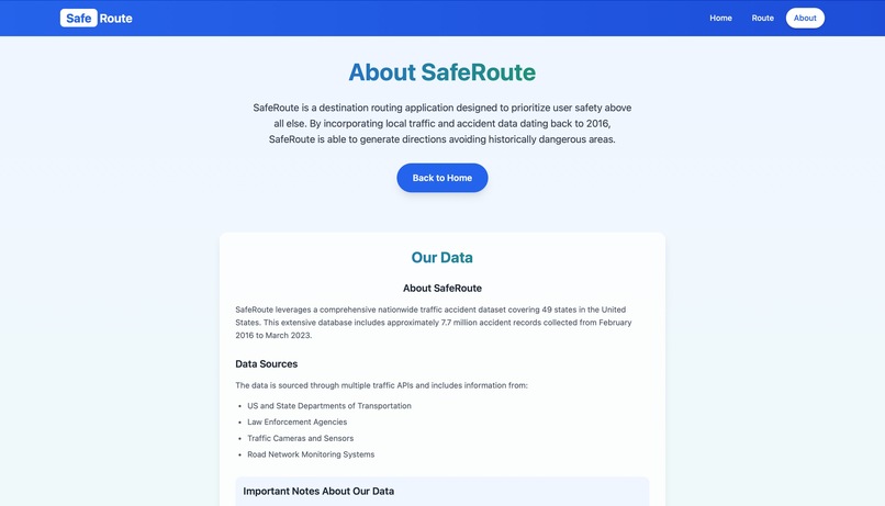 SafeRoute – screenshot 3