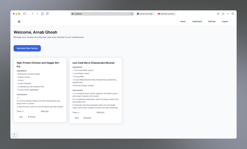 Check My Fridge – screenshot 1