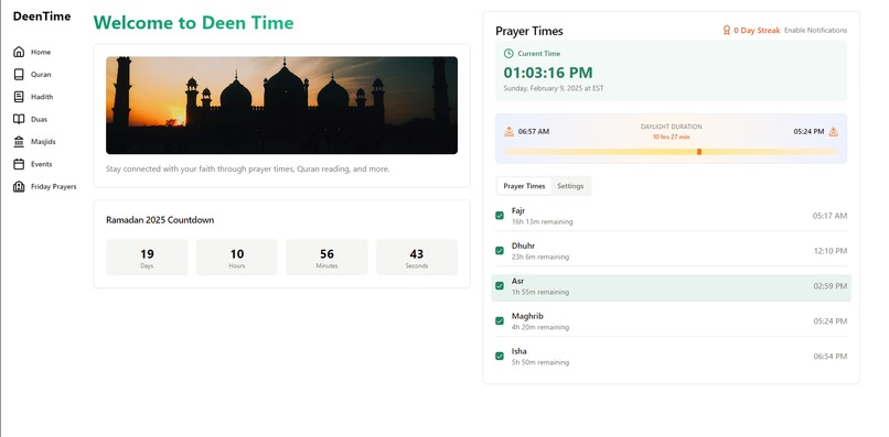 DeenTime – screenshot 1