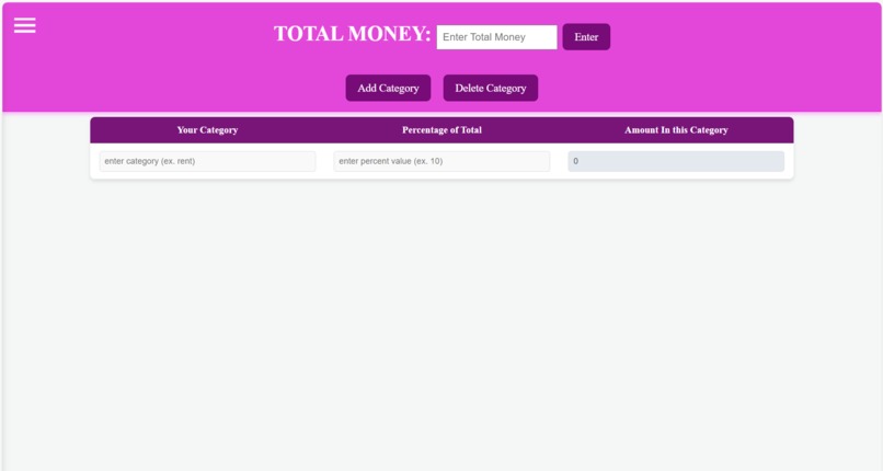Budget App – screenshot 1