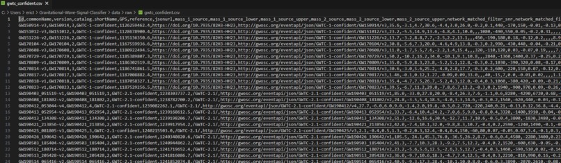 Gravitational Wave event presence prediction with ML models – screenshot 3