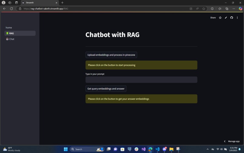 RAG Chatbot – screenshot 2
